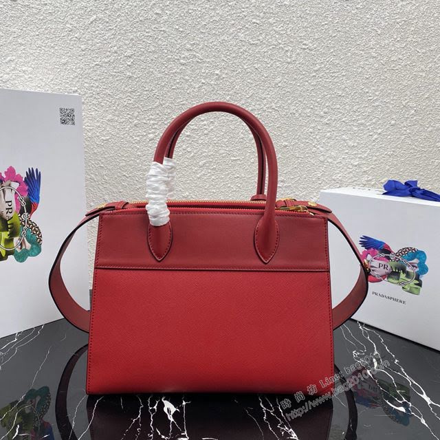 prada女包 普拉達專櫃經典爆款手袋 1BA102 Prada十字紋牛皮手提包 Prada肩背女包  pyd2268